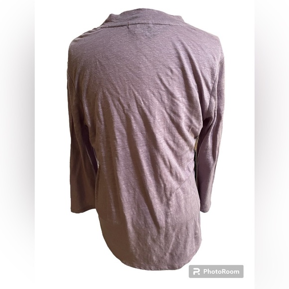 Orvis Ladies' Lilac Purple Linen Top Size Medium - Picture 5 of 11